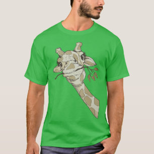 Camiseta Graciosa jirafa Safari Zoológico de amor animal ji