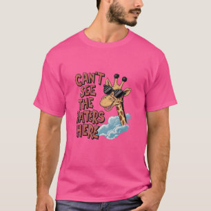 Camiseta graciosa jirafa sarcástica diciendo con humor