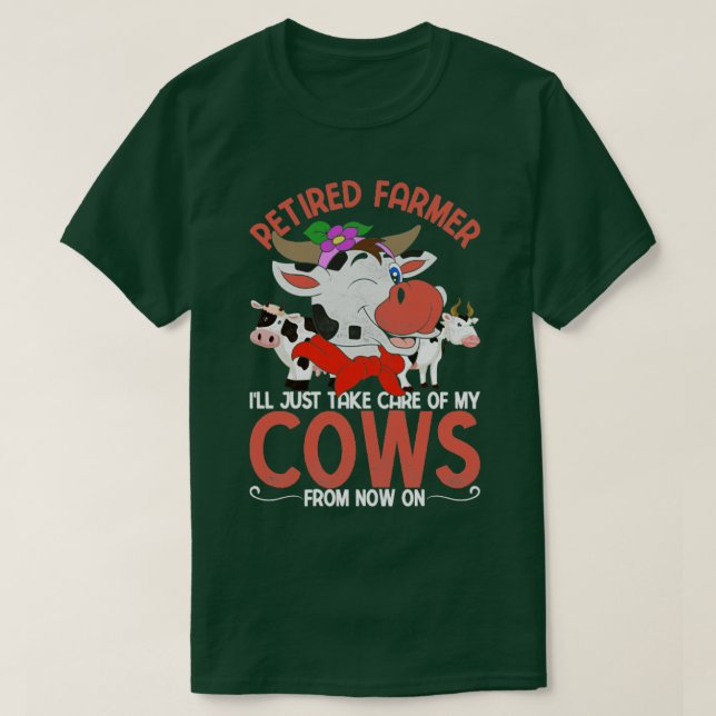 Camiseta Graciosa Jubilación de Agricultores Retirados Gran (Diseño del anverso)