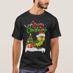 Camiseta Graciosa Kakapo Ave Lover Xmas Encendiendo Kakapo 