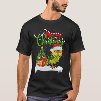 Camiseta Graciosa Kakapo Ave Lover Xmas Encendiendo Kakapo