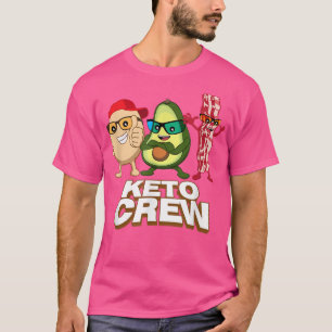 Camiseta Graciosa Ketogénica de Keto con tocino, huevo y Av