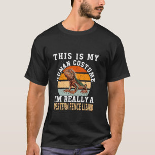 Camiseta Graciosa lagartija occidental Cita Guay Western fe
