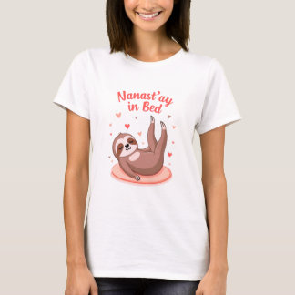 Camiseta graciosa - Lazy Sloth haciendo yoga en la