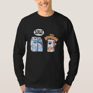 Camiseta Graciosa leche de soja hispánica vegan Chiste de c