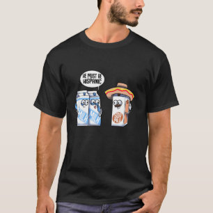 Camiseta Graciosa leche de soja hispánica vegan Chiste de c