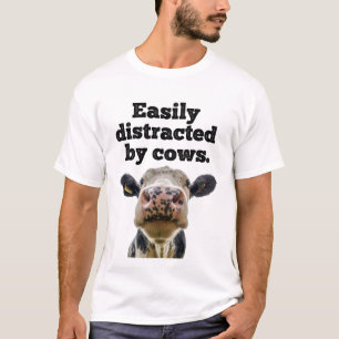 Camiseta Graciosa lechería para vacas moo fácilmente dist