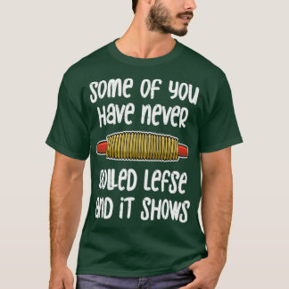 Camiseta Graciosa Lefse Noruega Rolling Pin Lefse Making