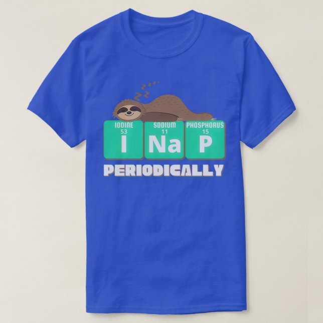 Camiseta Graciosa Lema De Ciencia Que Amo Periódicamente A  (Diseño del anverso)