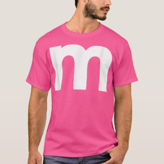 Camiseta Graciosa letra M Chocolate Candy Halloween Equipo
