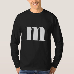 Camiseta Graciosa letra M Chocolate Candy Halloween Equipo