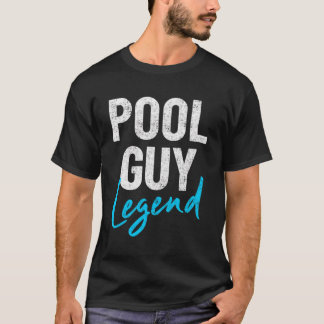Camiseta Graciosa leyenda del tipo de la piscina retro vint