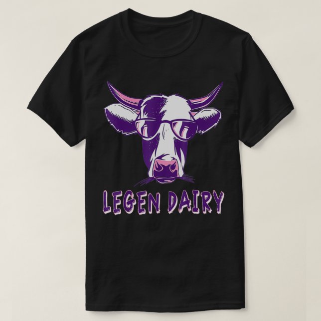 Camiseta Graciosa leyenda lechera Cow Pun (Diseño del anverso)