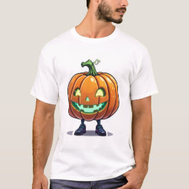Camiseta Graciosa linterna de Halloween Jack-O’ con piernas