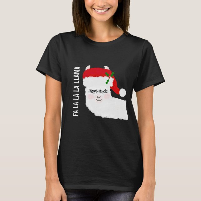 Camiseta Graciosa Llama A La Llama Navidades (Anverso)