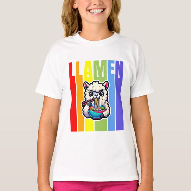 Camiseta Graciosa Llama T-Shirt | Regalos Para Ella | Llama (Anverso)