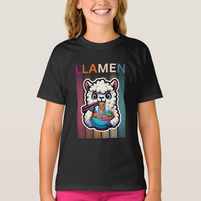 Camiseta Graciosa Llama T-Shirt | Regalos Para Ella | Llama (Anverso)