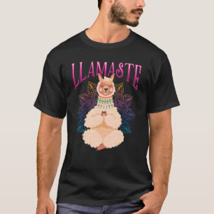 Camiseta Graciosa Llama Yoga relajante animal de meditació