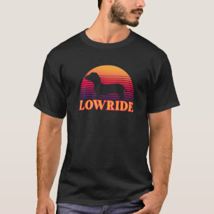Camiseta Graciosa Lowride Dachshund Wiener Sausage Perro Ra