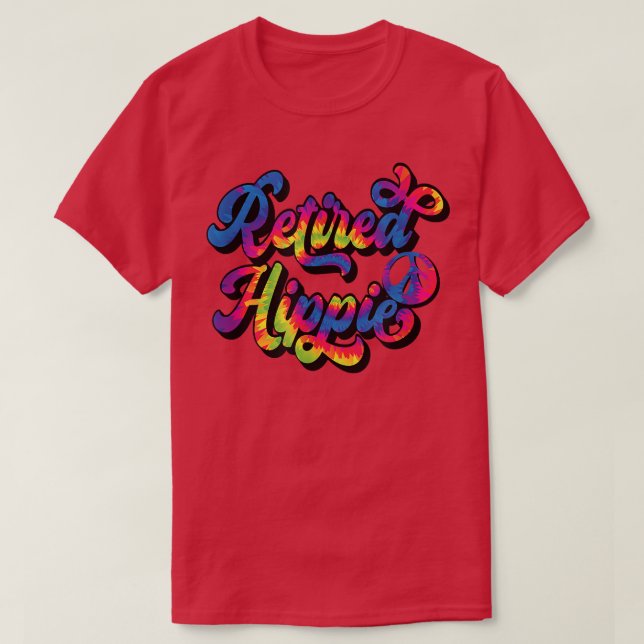 Camiseta Graciosa madre hippie retirada papá abuela T-Shi (Diseño del anverso)