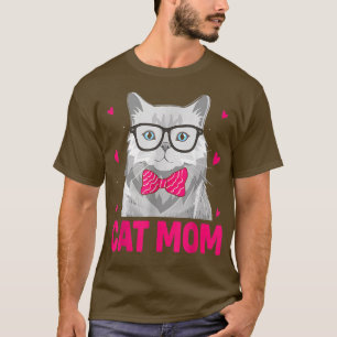 Camiseta Graciosa mamá Gato Vintage Mejor Madre Gata Nunca 