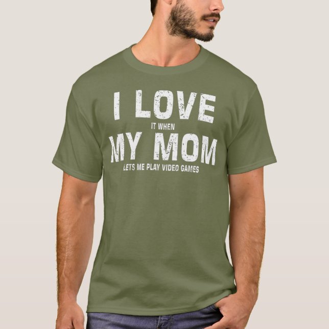 Camiseta Graciosa Mamá Para Jugar A Son Sarcástico Meme Gam (Anverso)