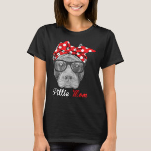 Camiseta Graciosa Mamá Pittie Para Los Amantes Del Perro Pi