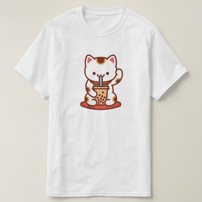 Camiseta Graciosa - MANEKI-NEKO BOBA KIT-TEA (Diseño del anverso)