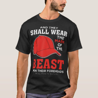 Camiseta Graciosa Marca Anti Trump Del Gorra Rojo De La Bes