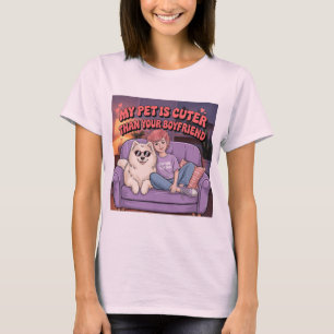 Camiseta Graciosa Mascota Lover Shirt