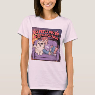 Camiseta Graciosa Mascota Lover Shirt