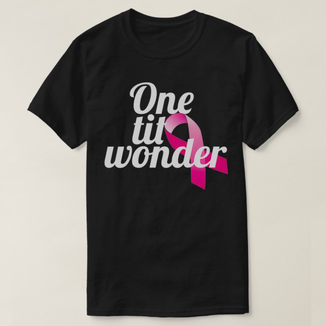 Camiseta Graciosa Mastectomía de Cáncer de Mama Diseños par (Diseño del anverso)
