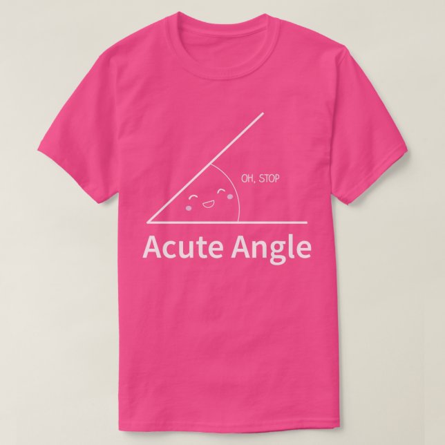 Camiseta Graciosa matemática aguda aguda (Diseño del anverso)