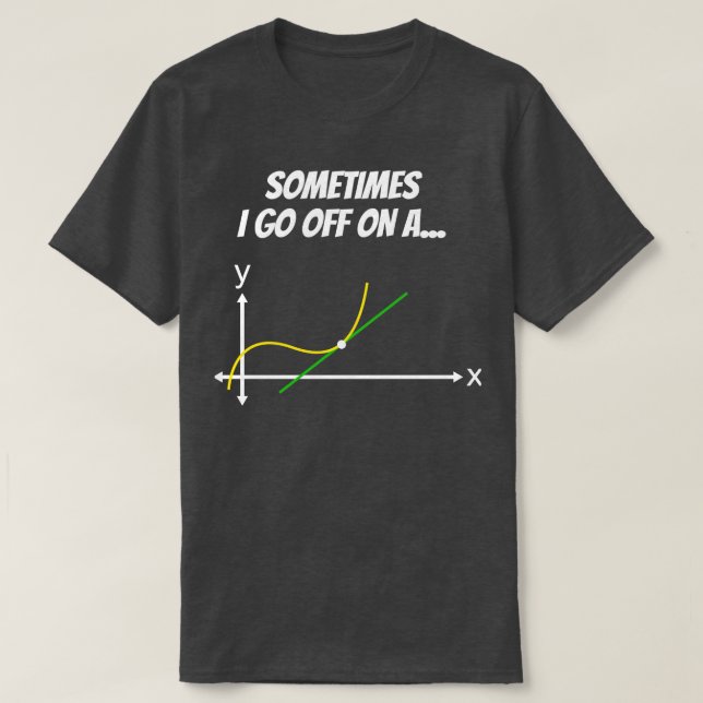 Camiseta Graciosa matemática tangente regalo escuela secund (Diseño del anverso)