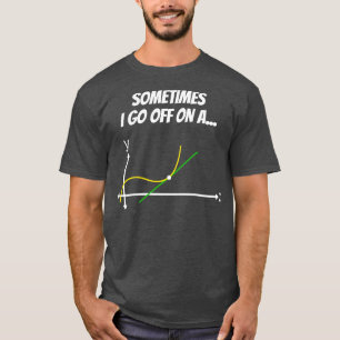 Camiseta Graciosa matemática tangente regalo escuela secund