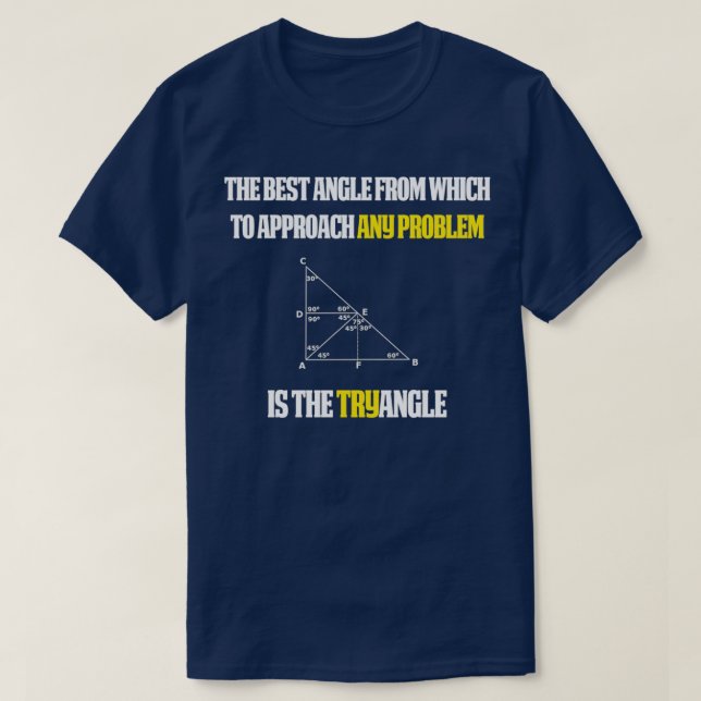 Camiseta Graciosa Math Teacher Gift Try angle  (Diseño del anverso)