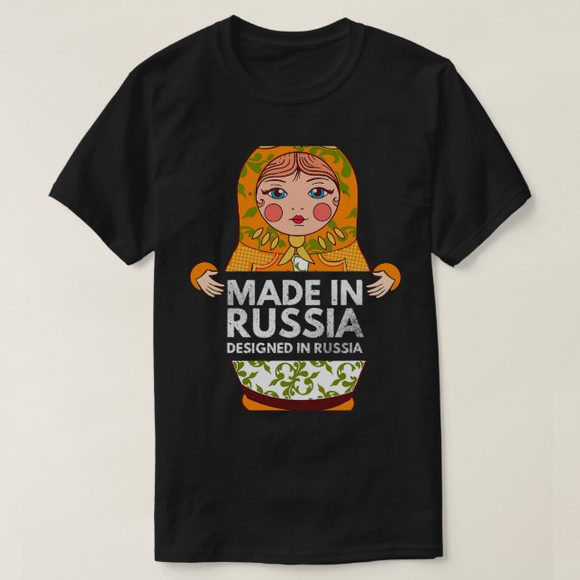 Camiseta Graciosa Matryoshka Nesting Doll Stacking Russian  (Diseño del anverso)