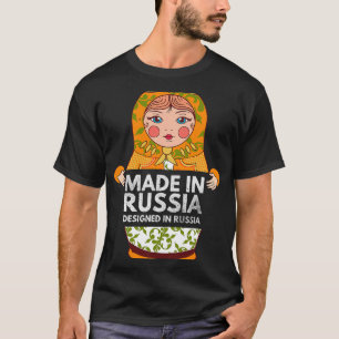 Camiseta Graciosa Matryoshka Nesting Doll Stacking Russian