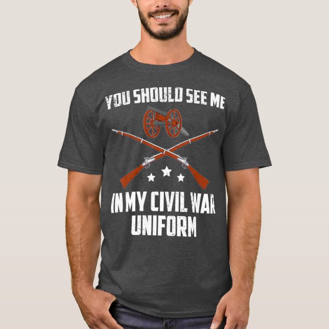 Camiseta Graciosa mi Guerra Civil Uniforme Reincorporación  (Anverso)