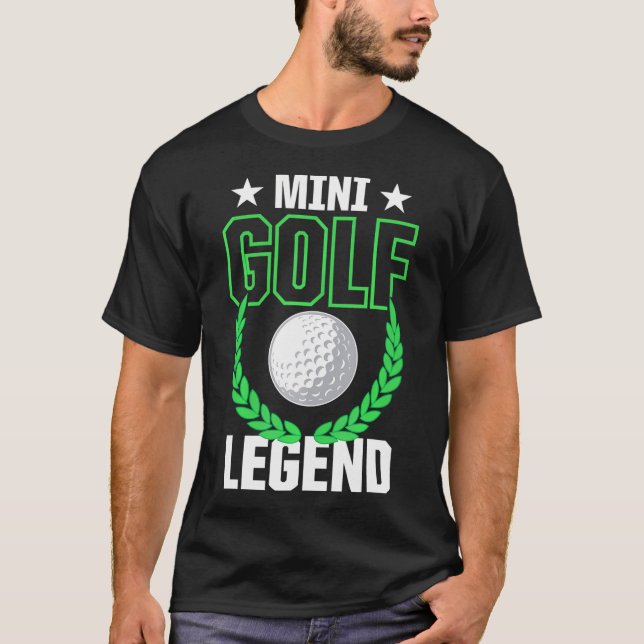 Camiseta Graciosa Mini Leyenda de Golf Minigolf Bola de Gol (Anverso)