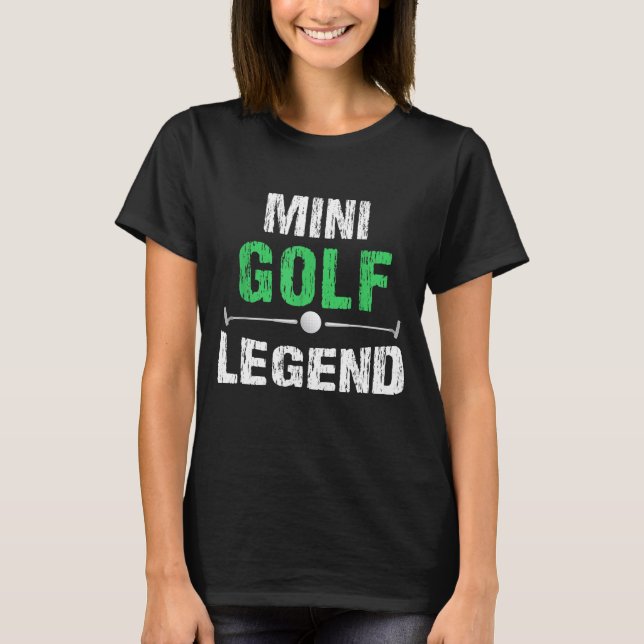 Camiseta Graciosa Minigolf Mini Golf Legend Golfer Gi (Anverso)