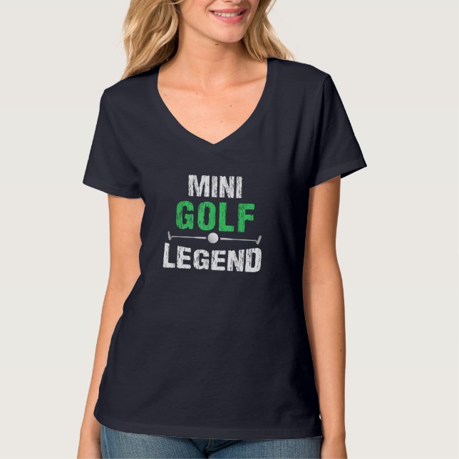 Camiseta Graciosa Minigolf Mini Golf Legend Golfer Gi (Anverso)