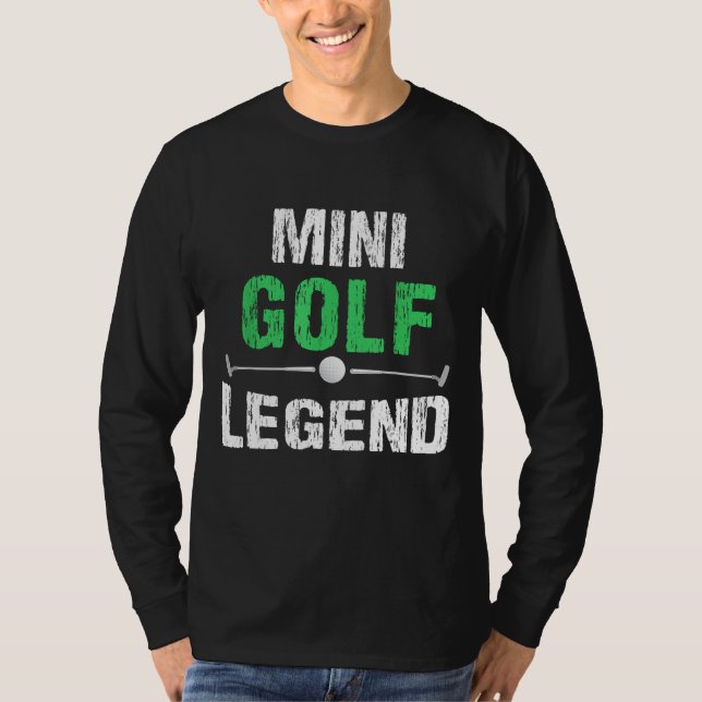 Camiseta Graciosa Minigolf Mini Golf Legend Golfer Gi (Anverso)
