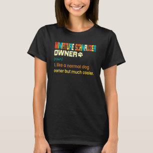 Camiseta Graciosa Ministra Schnauzer Vintage Retro Dog Mom