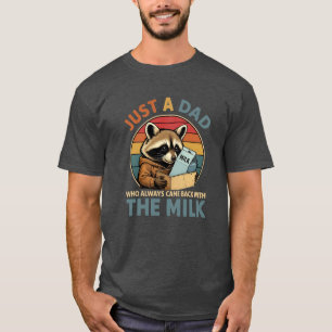 Camiseta Graciosa mochila de leche para papá   Diseño de ma