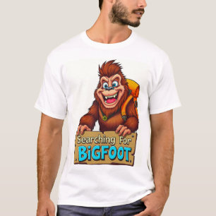 Camiseta Graciosa Mochila De Pisos Altos En El Bosque