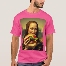 Camiseta Graciosa Mona Lisa Burger T-Shirt
