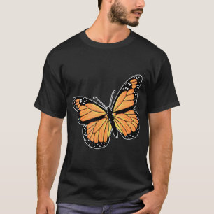 Camiseta Graciosa monarca mariposa hombres Entomología feme
