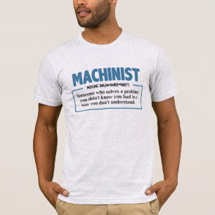 Camiseta Graciosa mordaza ingeniera de definición de maquin