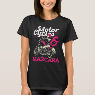 Camiseta Graciosa motocicleta mujeres Chicas Regalo Mascara
